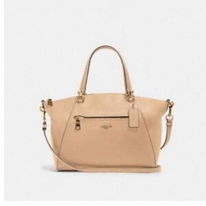 Coach tan leather satchel